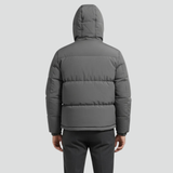 Men's Classic Puffer Jacket with Adjustable Hood
