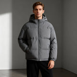 Men's Classic Puffer Jacket with Adjustable Hood