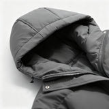 Men's Classic Puffer Jacket with Adjustable Hood