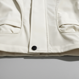 Men's Classic Raincoat with Adjustable Hood and Zip Closure