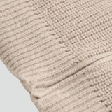 Men's Ribbed Knit Turtleneck Sweater with Zip Closure